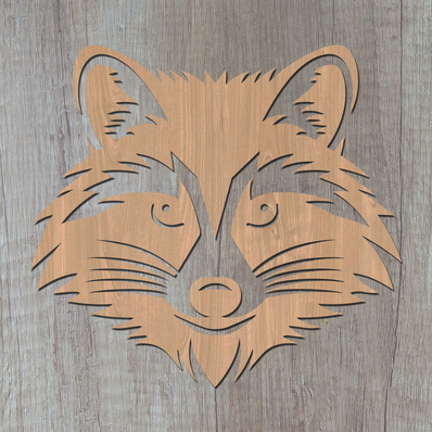 浣熊 雷射 svg - HappyDesignStudio - 002