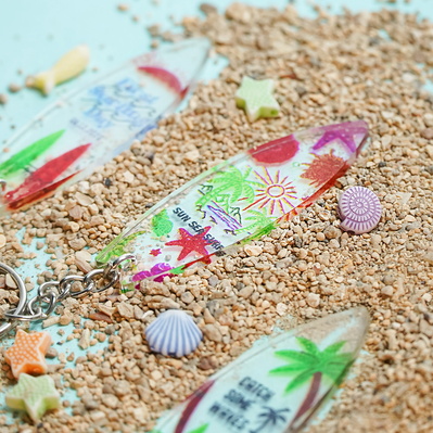 Surfboard Keychain - FLUX Inc - 001