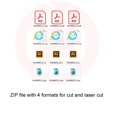 雷射切割 svg 模板 數位拼圖學校材料 - Daniel San - 005