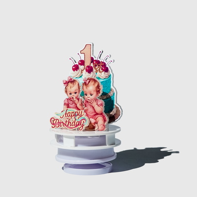 Retro acrylic birthday music box