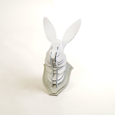 3D 設計木製兔頭造型裝飾 - FLUX Inc - 003