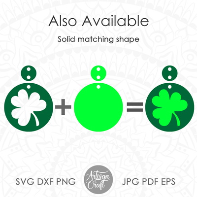 聖派翠克節耳環，四葉草耳環 - Artisan Craft - 005