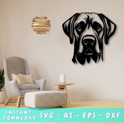 羅德西亞脊背犬 雷射 svg - HappyDesignStudio - 001