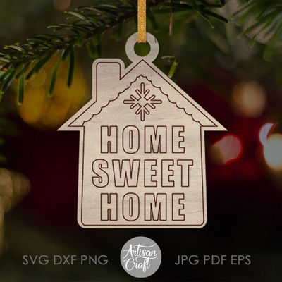 Coloring Christmas ornament single line SVG bundle - Artisan Craft - 005