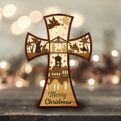 Multilayer Nativity Scene - Laser Cut File - LaserCutano - 002