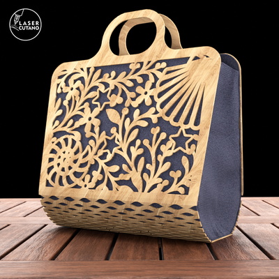 Wooden Beach Bag - LaserCutano - 003