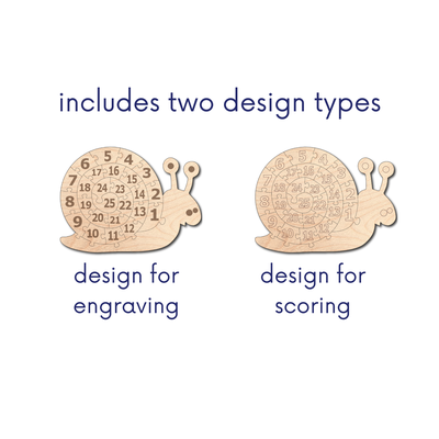 Snail numbers puzzle for kids - JOOP digital designs - 002