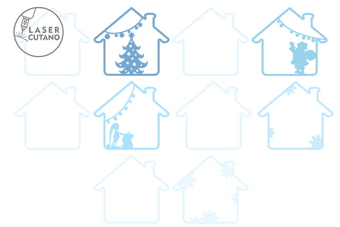 多層聖誕屋 多層聖誕屋 - LaserCutano - 001