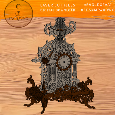 路易十六時鐘雷射切割文件
