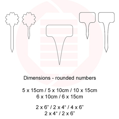 Laser cut SVG Plant pick labels Gardening diy crafts - Daniel San - 002