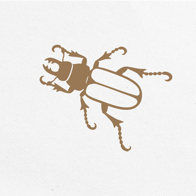Insect pattern: sideways beetle - Noviceworkshop - 001