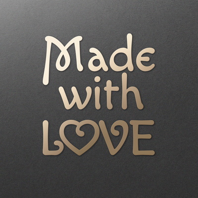 Made with Love. Love Handmade label idea. SVG DXF PNG files - CraftyKittyArt - 002