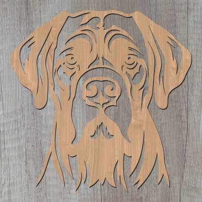 Mastiff Laser SVG - HappyDesignStudio - 002
