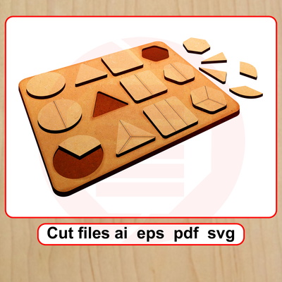 雷射切割 svg 模板幾何圖形 mdf diy