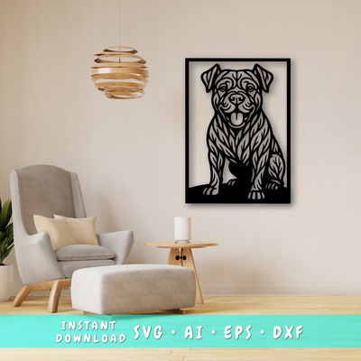 Cane Corso Laser SVG, Cute Dog Laser Cut, Pet Lover Design
