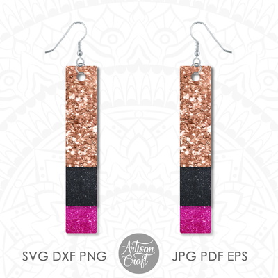 條形耳環 |堆疊式耳環模板 - Artisan Craft - 005