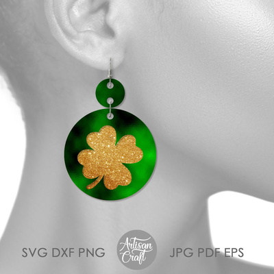 聖派翠克節耳環，四葉草耳環 - Artisan Craft - 004