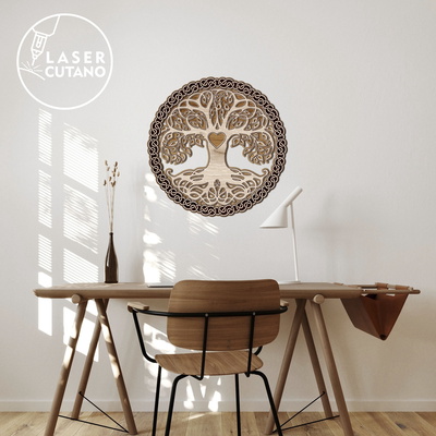 TREE of LIFE Multilayer Wall Decoration - LaserCutano - 002