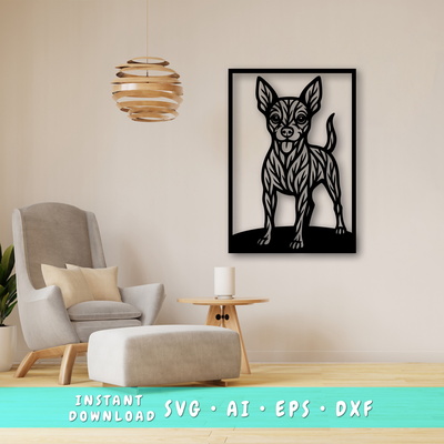 Miniature Pinscher Laser SVG, Cute Dog Laser Cut Files