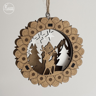 聖誕樹玩具飾品套裝 - LaserCutano - 007