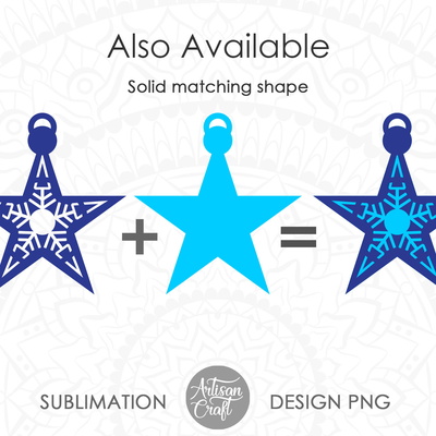 星形裝飾 svg、聖誕裝飾、雪花設計 - Artisan Craft - 003