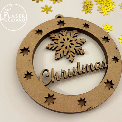 CHRISTMAS ORNAMENTS Baubles Bundle - LaserCutano - 004