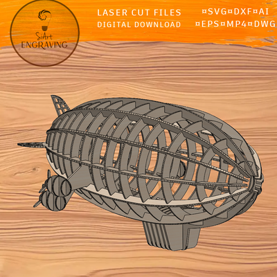 飛艇結構雷射切割文件