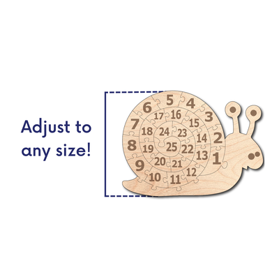 Snail numbers puzzle for kids - JOOP digital designs - 003