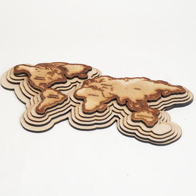 世界地圖掛畫 - FLUX Inc - 002