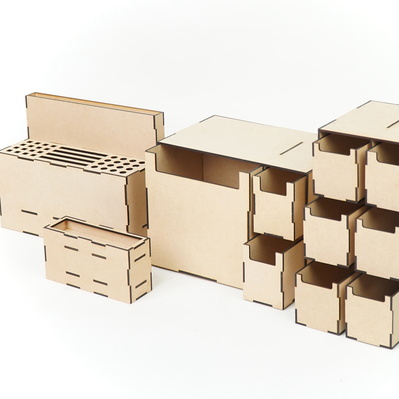 Tools Storage Box Bundle (set of 4) - FLUX Inc - 002