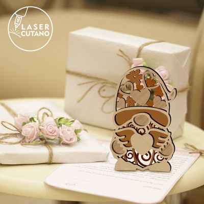 情人節裝飾侏儒，多層模板 - LaserCutano - 003