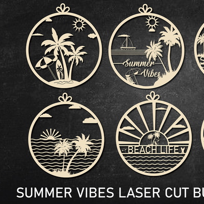 Summer Laser Cut SVG Bundle Design