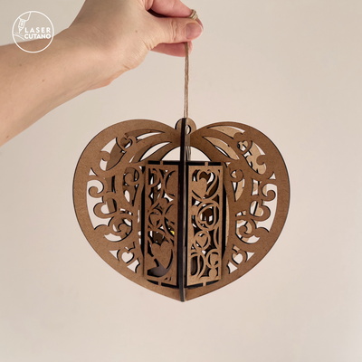 心形情人節燈籠 - LaserCutano - 005