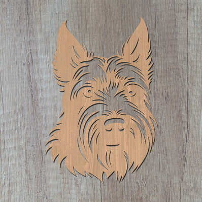 Scottish Terrier Laser SVG - HappyDesignStudio - 002