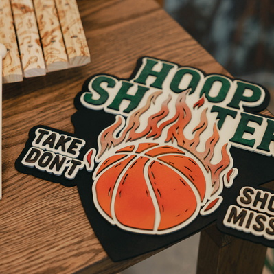 3D Basketball Wall Sign