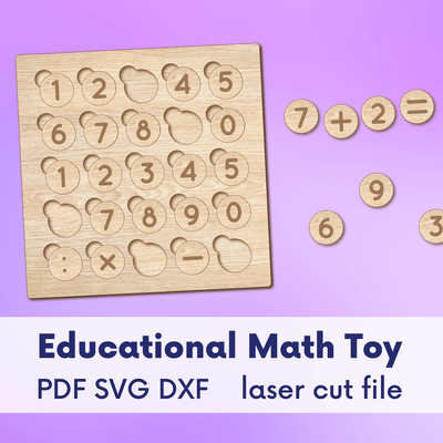 Educational math toy Numbers puzzle