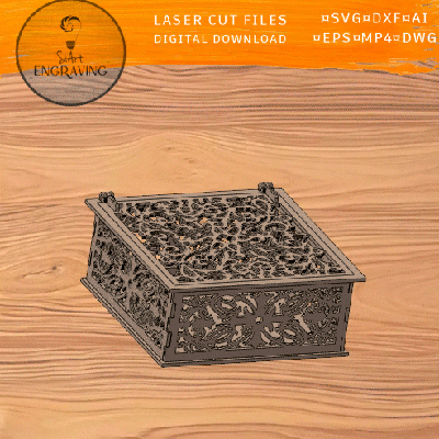 Gentleman’s Box Laser Cut Files - SiArt - 002