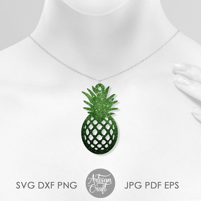 Pineapple Earrings SVG - Artisan Craft - 004