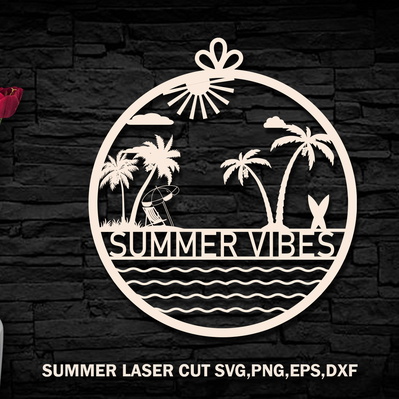 Summer Laser Cut SVG Bundle Design - AR Brand - 003