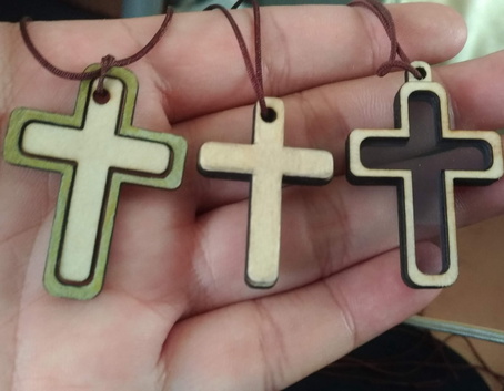 Colorful Crystal Cross Necklace Colorful Crystal Cross Necklace - MulaoLaser - 003