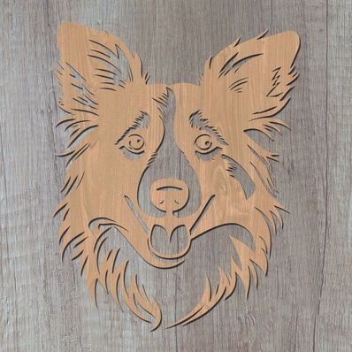 喜樂蒂牧羊犬 雷射 svg - HappyDesignStudio - 002