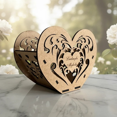 Heart Candle Holder – Valentine’s Day Laser Cut Design 💕