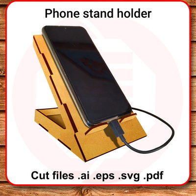 雷射切割手機支架 svg 模板 diy 工藝品