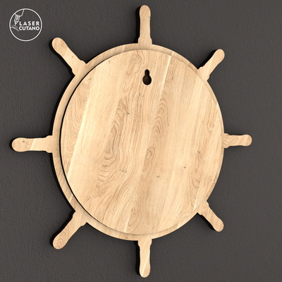 Perpetual Calendar – Ship Wheel and Lighthouse Design ⚓ - LaserCutano - 004