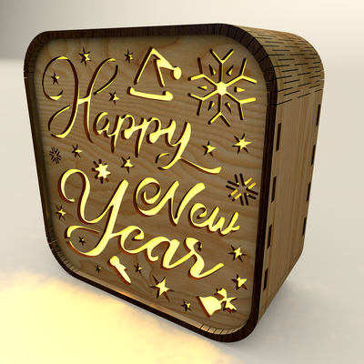 Night Light for New Year Holidays - Candle Holder