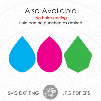 Snowflake Earring SVG, cut files, Christmas Pendant, layered - Artisan Craft - 004