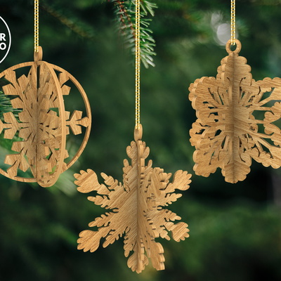 聖誕樹裝飾品一套 - LaserCutano - 002