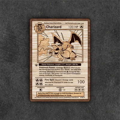 Charizard Pokemon Cards Vector for Laser Cutter svg pdf