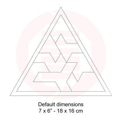 Laser cut SVG Geometric puzzles vector template mdf wood - Daniel San - 002