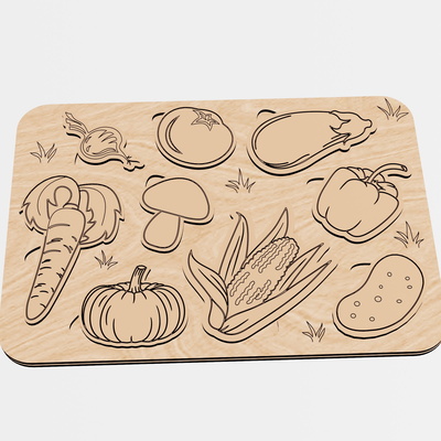 Puzzle 6 sets Big pack - Animal, Berries, Transport, atd. - LazerCutPro - 002